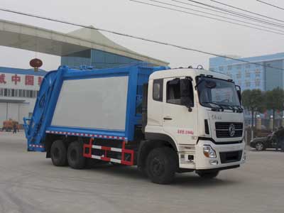 國五東風天龍后雙橋壓縮式垃圾車